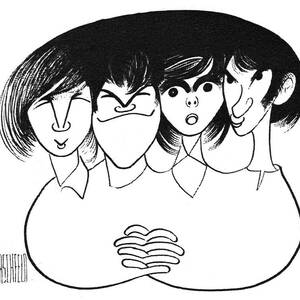The Monkees by Al Hirschfeld The Monkees by Al Hirschfeld