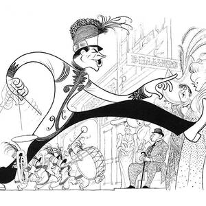 The Music Man by Al Hirschfeld