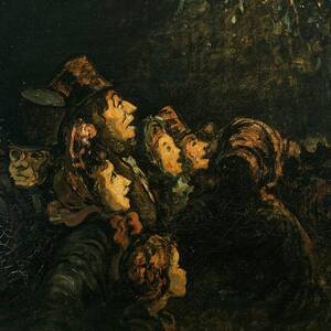 The Rockets by Honore Daumier