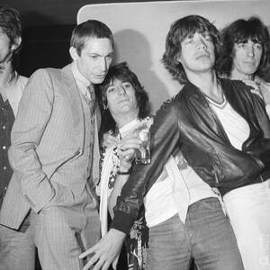 The Rolling Stones Posing For The Press by Bettmann The Rolling Stones Posing For The Press by Bettmann