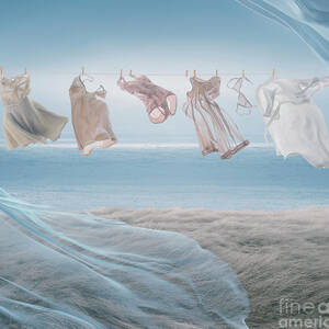 The Washed Clothes On A Rope On Wind by Vizerskaya The Washed Clothes On A Rope On Wind by Vizerskaya