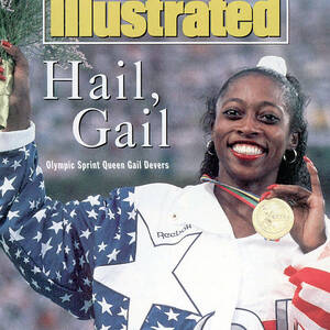 Usa Gail Devers, 1992 Summer Olympics Sports Illustrated Cover by Sports Illustrated