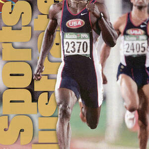 Usa Michael Johnson, 1996 Summer Olympics Sports Illustrated Cover by Sports Illustrated Usa Michael Johnson, 1996 Summer Olympics Sports Illustrated Cover by Sports Illustrated