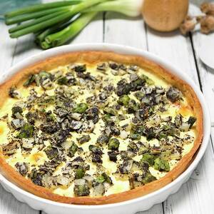 Vegetable Quiche With Spring Onions by Komar