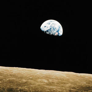 View Of The Earth Rising by Bettmann