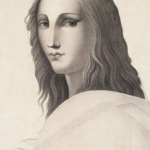 Ynglingefigur Fra Raphaels skolen I Athen by A. Lilienberg