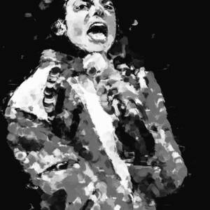 Michael Jackson, The best performer in black and white by Gradify Creations