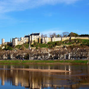 Picturesque riverside Chinon town in spring, France #1 by Seeables Visual Arts