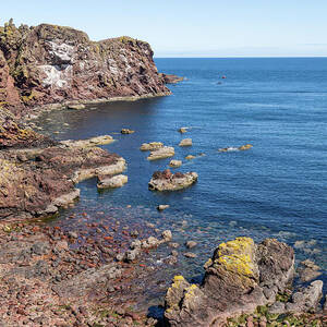 Rocky Coastal Landscape #1 by Shirley Mitchell