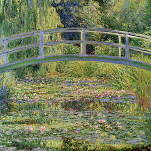 The Waterlily Pond with the Japanese Bridge by Claude Monet
