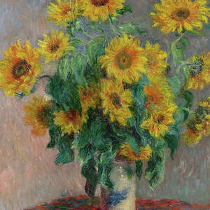 Bouquet of Sunflowers by Claude Monet