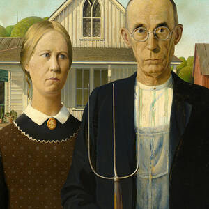 American Gothic by Grant Wood