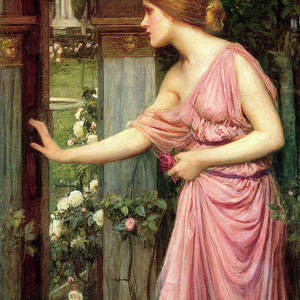 Psyche Entering Cupids Garden by John William Waterhouse