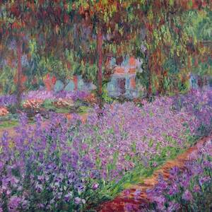 The Artist's Garden In Giverny by Claude Monet