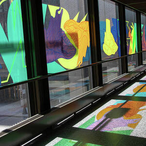 Colorful Urban Art in Modern Cityscape_8546 by Linda Triplett