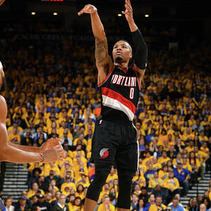 Damian Lillard #9 by Garrett Ellwood