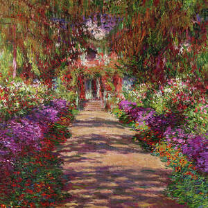 A Pathway in Monet's Garden by Claude Monet