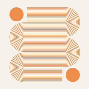 Abstract contemporary aesthetic background with geometric Sun lines. Earth tone, golden color. Boho wall decor. Mid century modern minimalist art print. Organic natural shape. by Lera Danilova Abstract contemporary aesthetic background with geometric Sun lines. Earth tone, golden color. Boho wall decor. Mid century modern minimalist art print. Organic natural shape. by Lera Danilova