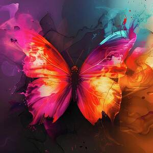 Abstract_butterfly_design_vibrant_colors_artistic_feel__No 1 by Andre Petrov Abstract_butterfly_design_vibrant_colors_artistic_feel__No 1 by Andre Petrov