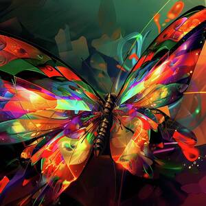 Abstract_butterfly_design_vibrant_colors_artistic_feel_No 3 by Andre Petrov Abstract_butterfly_design_vibrant_colors_artistic_feel_No 3 by Andre Petrov