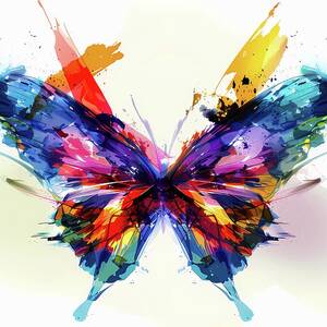 Abstract_butterfly_design_vibrant_colors_artistic_feel__No 4 by Andre Petrov Abstract_butterfly_design_vibrant_colors_artistic_feel__No 4 by Andre Petrov