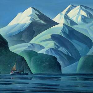 Amidst the Glaciers - Alaskan landscape by Dale Nichols by Dale William Nichols