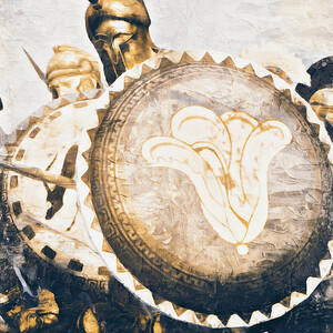 Ancient Greek Hoplite - 01 by AM FineArtPrints Ancient Greek Hoplite - 01 by AM FineArtPrints