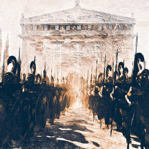 Ancient Greek Hoplite - 04 by AM FineArtPrints Ancient Greek Hoplite - 04 by AM FineArtPrints