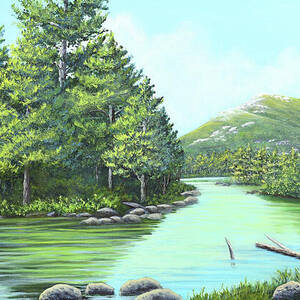 Approaching Katahdin by Sarah Irland