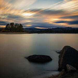 Approaching Storm.  Long exposure from Antelope Lake in Plumas County CA by Mike Lee