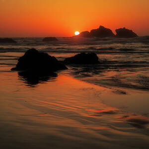 Bandon Beach Sunset Oregon by Dan Sproul Bandon Beach Sunset Oregon by Dan Sproul