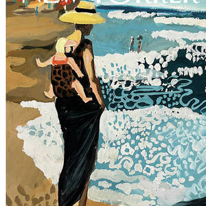 Beach Walk by Gayle Kabaker