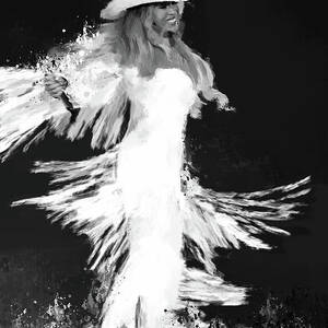 Beyonce Cowboy Carter Concert BW by Gradify Creations Beyonce Cowboy Carter Concert BW by Gradify Creations