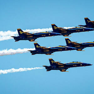 Blue Angels over Houston by David Morefield
