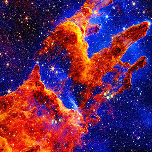 Celestial Pillars in Space by Stefano Senise