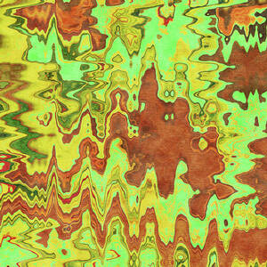 Chartreuse Flume - Contemporary Abstract - Abstract Expressionist painting - Green, Mint, Brown by Studio Grafiikka