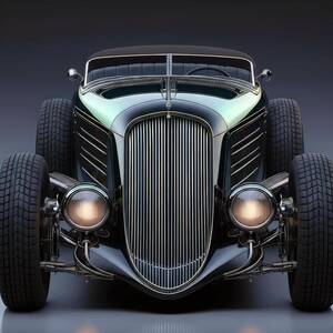Classic Roadster Front View by David Manlove