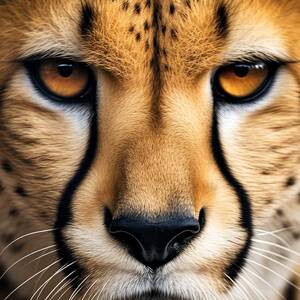 Graceful Speed - A Cheetah Closeup by Land of Dreams
