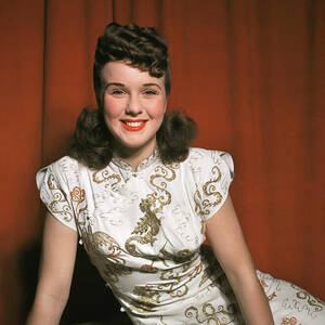 Deanna Durbin Breathtaking Vintage Smile Portrait 1940 by Silver Screen