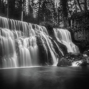 Dreamy Cascade - McCloud Middle Falls - Siskiyou County Calfornia by Mike Lee