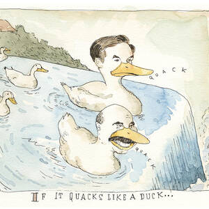 Duck Doctor Dynasty by Barry Blitt