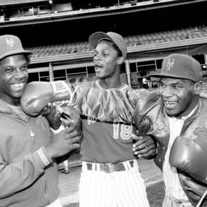 Dwight Gooden, Darryl Strawberry, and Mike Tyson by New York Daily News Archive
