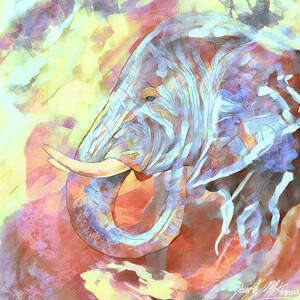 Elephant watercolor prints by David McKinney Elephant watercolor prints by David McKinney