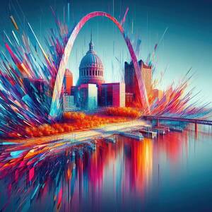 Ethereal Saint Louis by Bill and Linda Tiepelman