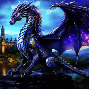 Fernyiges, the Lord of Black Dragons - 05 by AM FineArtPrints