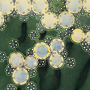 Flowers - Abstract geometric nature pattern by Augusto Giacometti by Augusto Giacometti