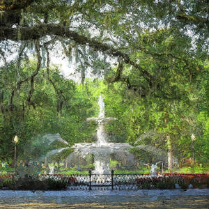 Forsyth Fountain Savannah by Dan Sproul