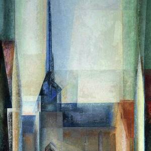 Gelmeroda IX - Gothic village church and main square by Lyonel Feininger by Lyonel Feininger Gelmeroda IX - Gothic village church and main square by Lyonel Feininger by Lyonel Feininger