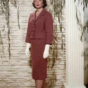 Gene Tierney Glamour Vintage Fashion Wardrobe Elegant Pearls Gloves Woman by Silver Screen