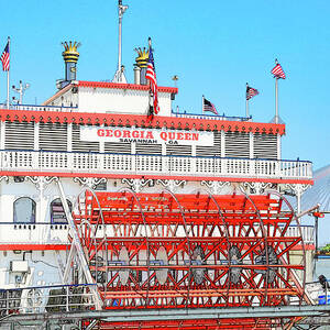 Georgia Queen Savannah Riverboat by Dan Sproul